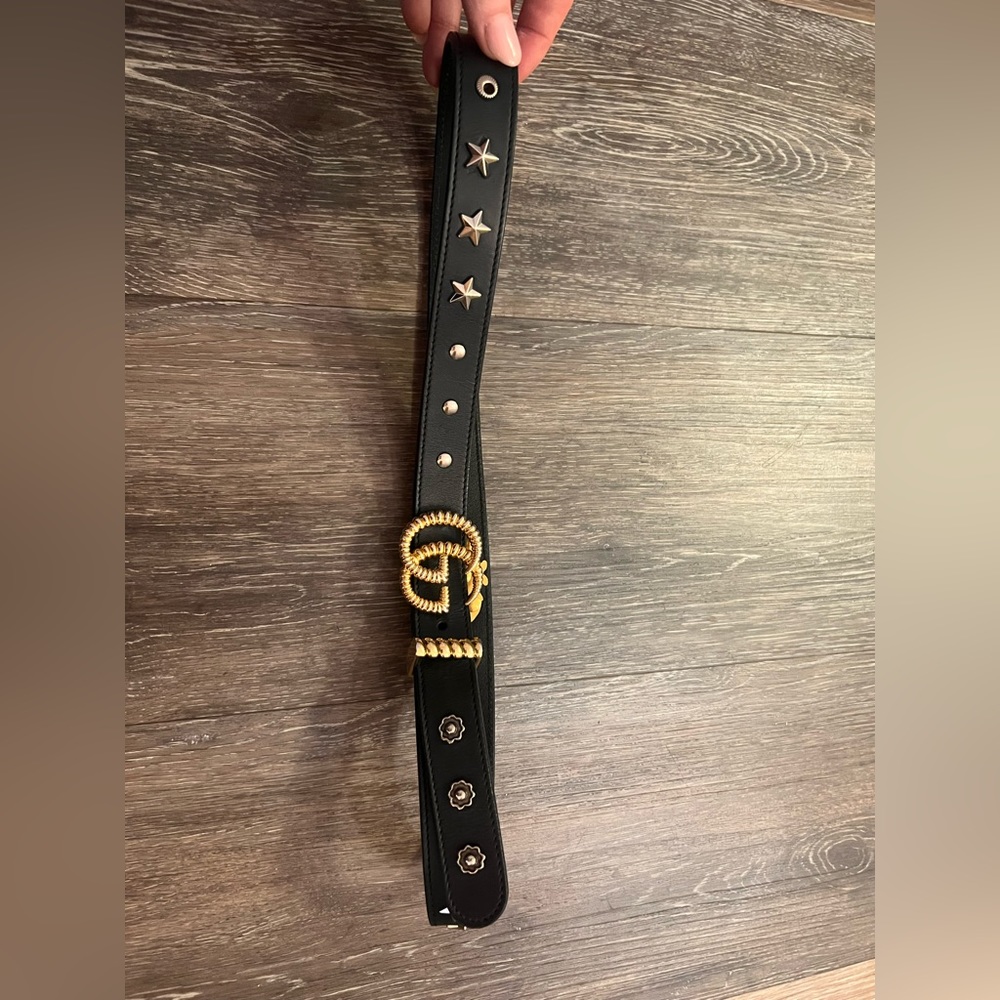 Gucci Leather Belt With Torchon Double G Buckle